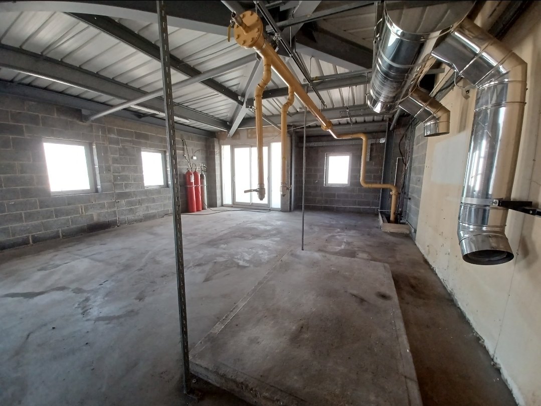 Building interior during refurbishment